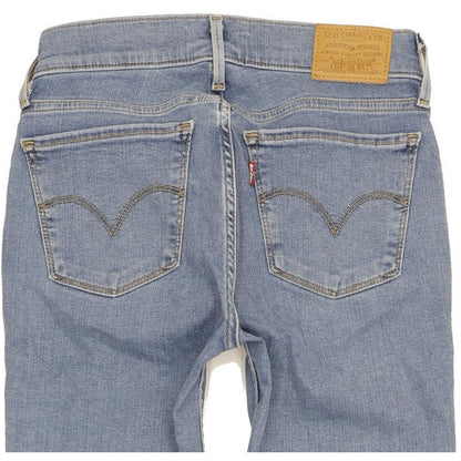 Levi's 710 Super Women Blue Skinny Slim Stretch Jeans W25 L27