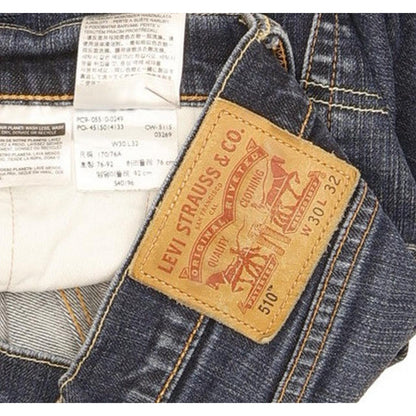 Levi's 510 Men Blue Skinny Slim Stretch Jeans W30 L31
