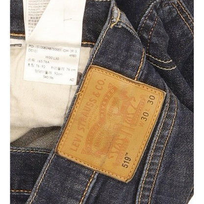 Levi's 519 Men Blue Skinny Slim Stretch Jeans W30 L28