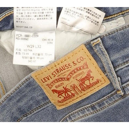 Levi's 711 Women Blue Skinny Slim Jeans W29 L32