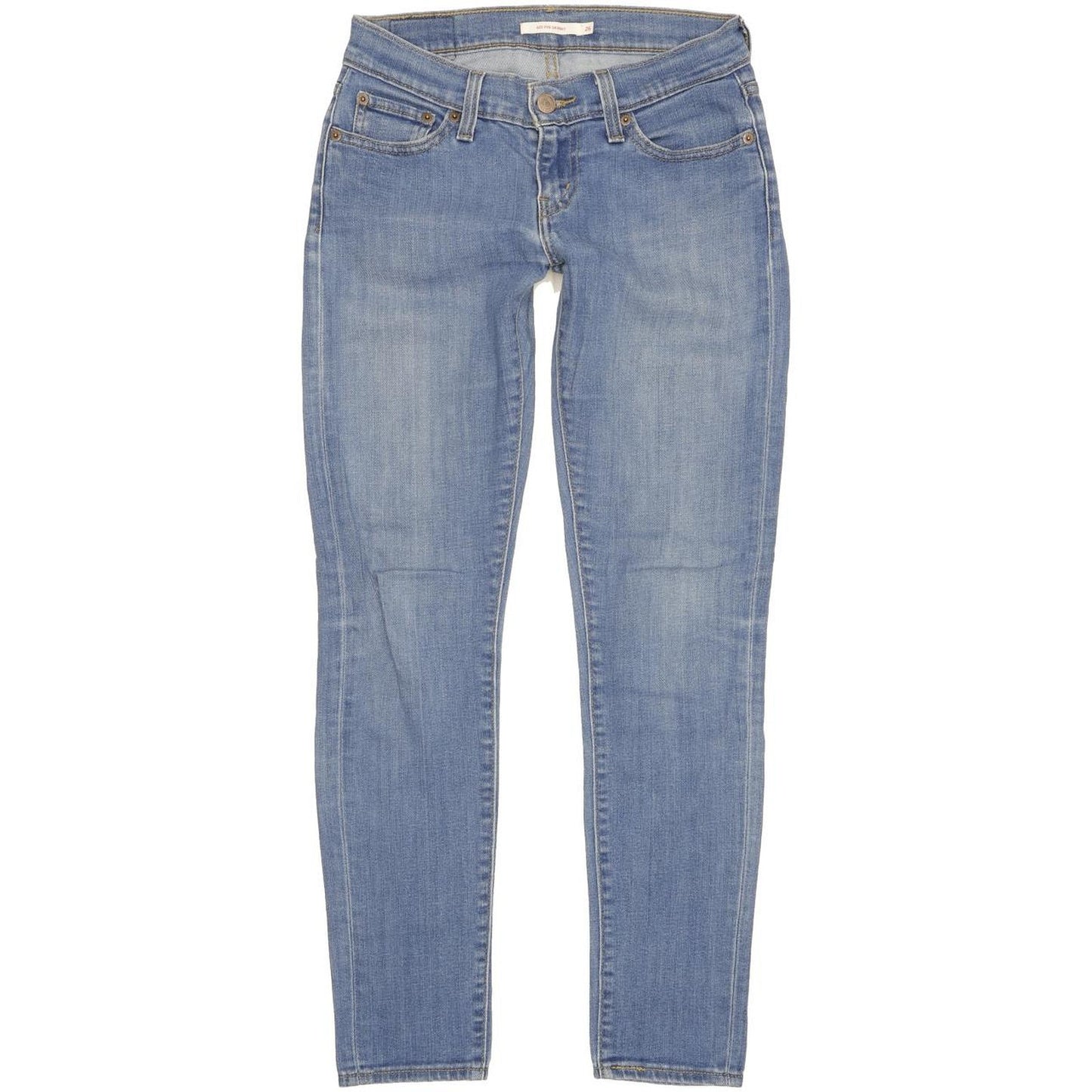 Levi's 601 Pin Women Blue Skinny Slim Stretch Jeans W26 L29