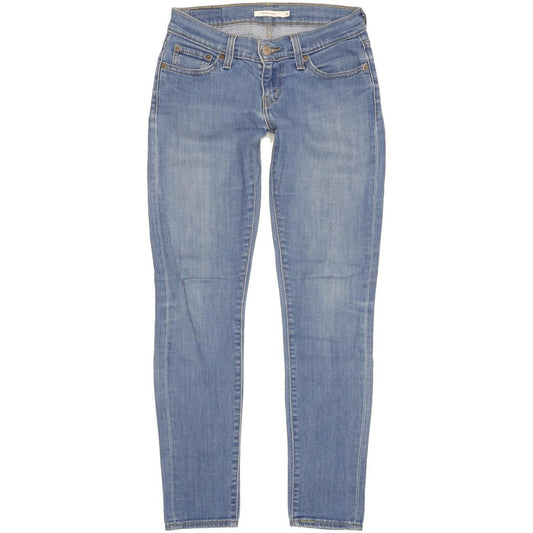 Levi's 601 Pin Women Blue Skinny Slim Stretch Jeans W26 L29