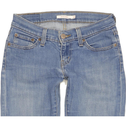 Levi's 601 Pin Women Blue Skinny Slim Stretch Jeans W26 L29