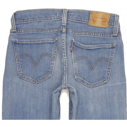 Levi's 601 Pin Women Blue Skinny Slim Stretch Jeans W26 L29