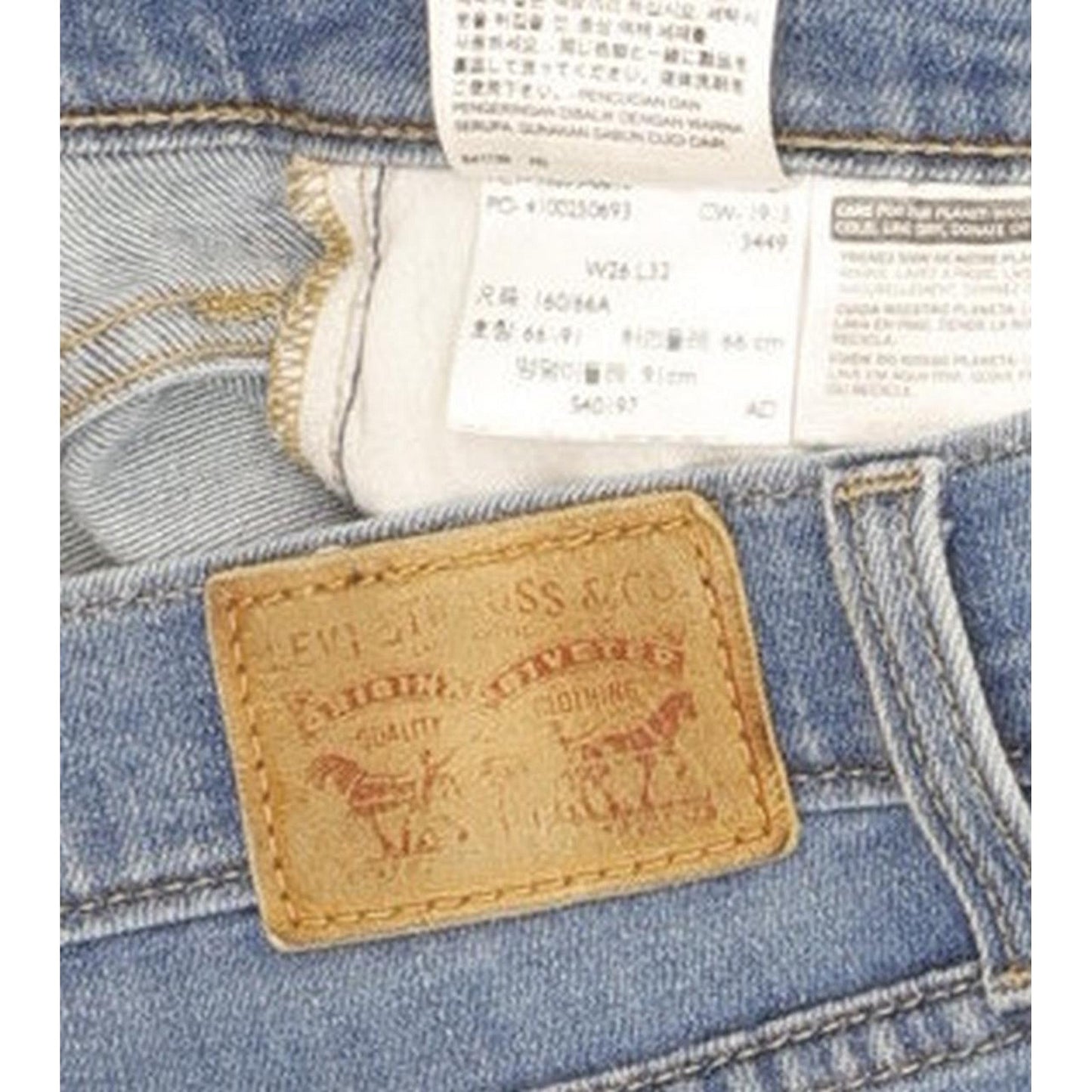 Levi's 601 Pin Women Blue Skinny Slim Stretch Jeans W26 L29