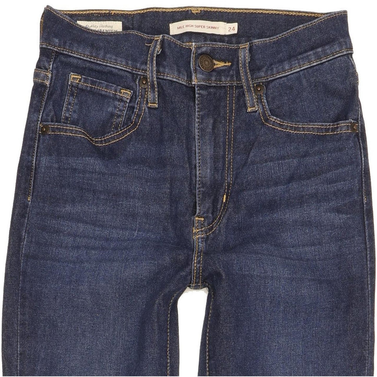 Levi's Mile Women Blue Skinny Slim Stretch Jeans W24 L30
