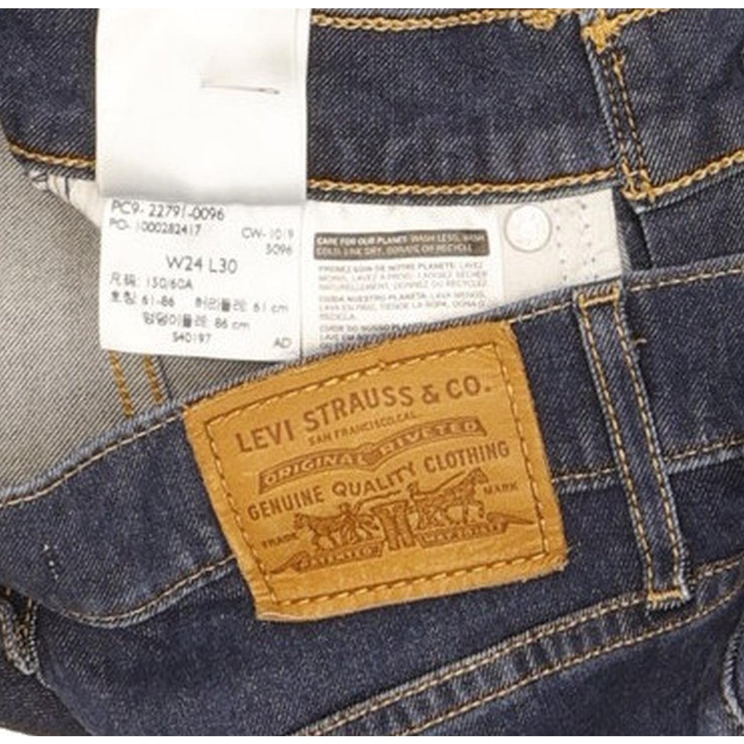 Levi's Mile Women Blue Skinny Slim Stretch Jeans W24 L30