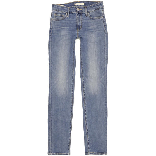 Levi's 712 Women Blue Straight Slim Stretch Jeans W26 L32