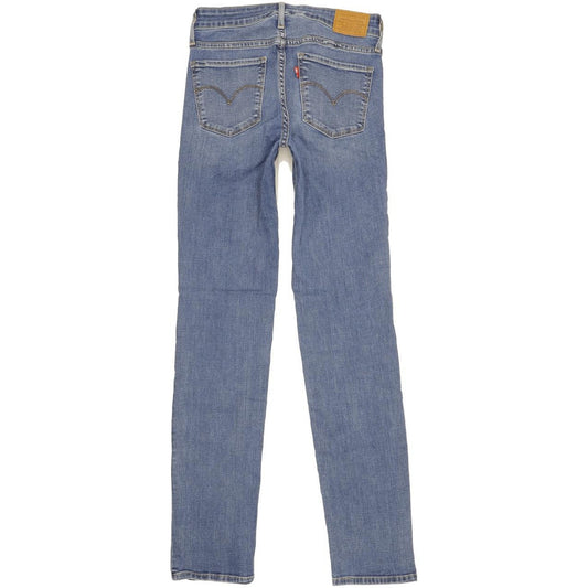 Levi's 712 Women Blue Straight Slim Stretch Jeans W26 L32