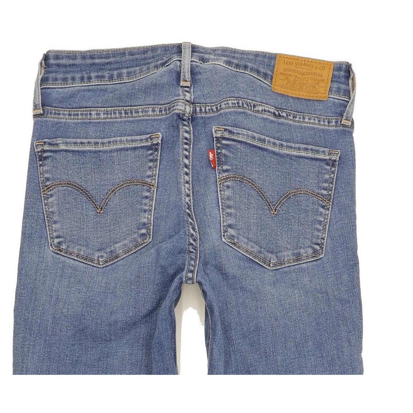 Levi's 712 Women Blue Straight Slim Stretch Jeans W26 L32