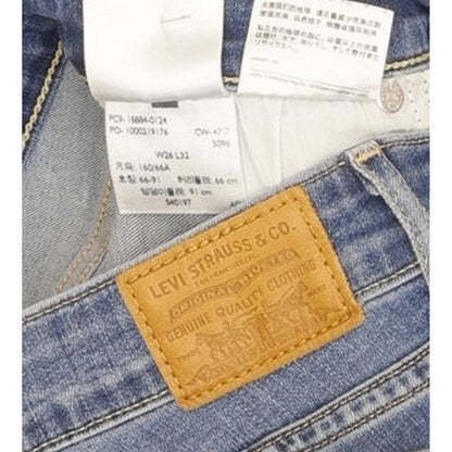 Levi's 712 Women Blue Straight Slim Stretch Jeans W26 L32