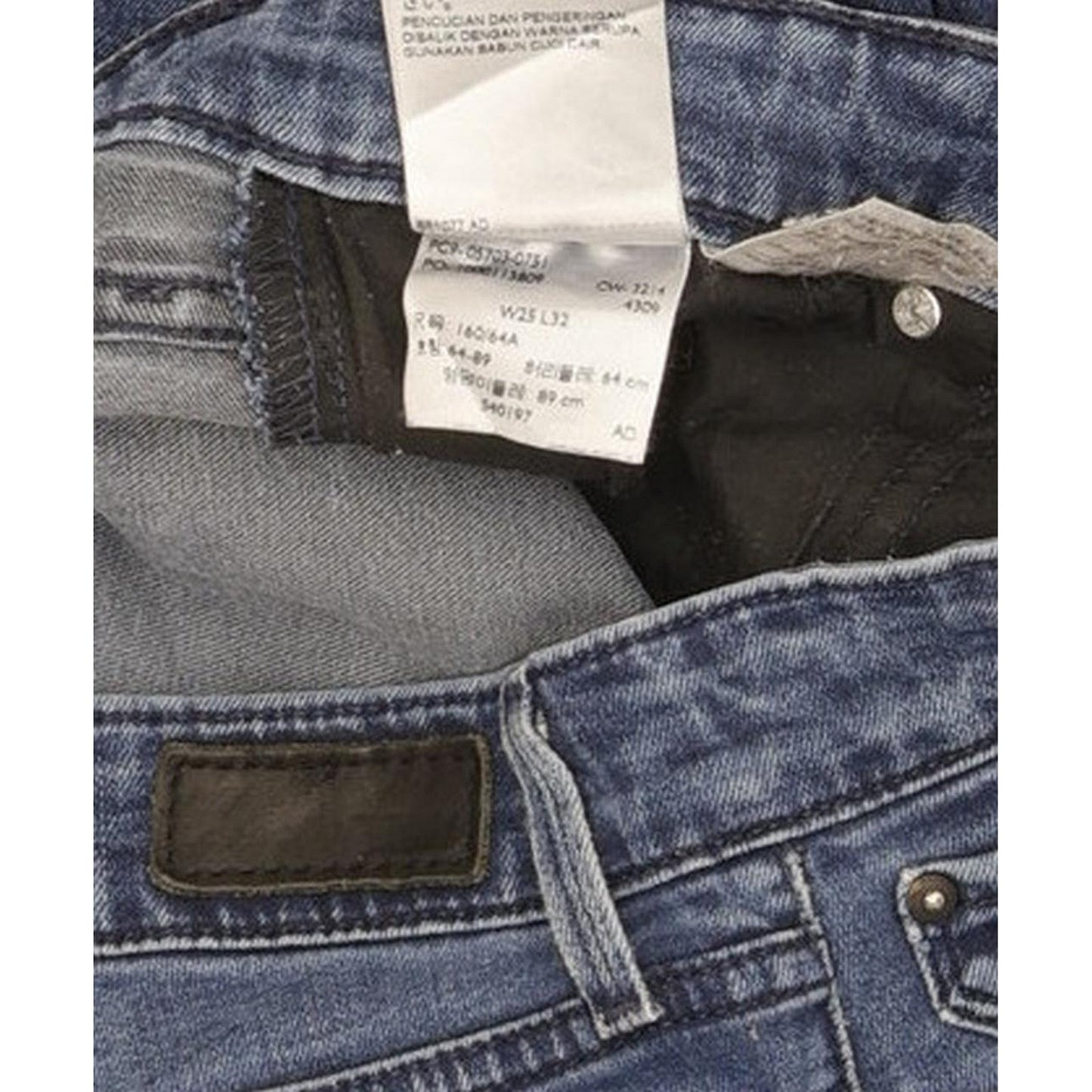 Levi's Women Blue Skinny Slim Jeans W25 L30