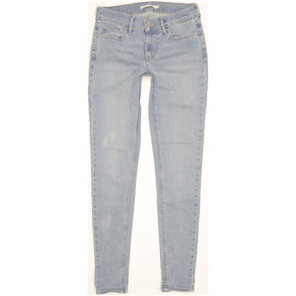 Levi's 710 Super Women Blue Skinny Slim Stretch Jeans W27 L30