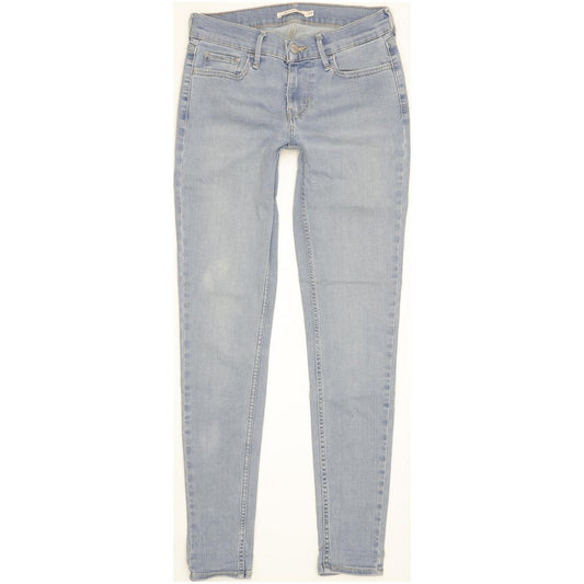 Levi's 710 Super Women Blue Skinny Slim Stretch Jeans W27 L30