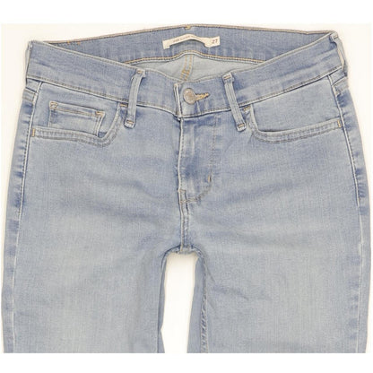 Levi's 710 Super Women Blue Skinny Slim Stretch Jeans W27 L30