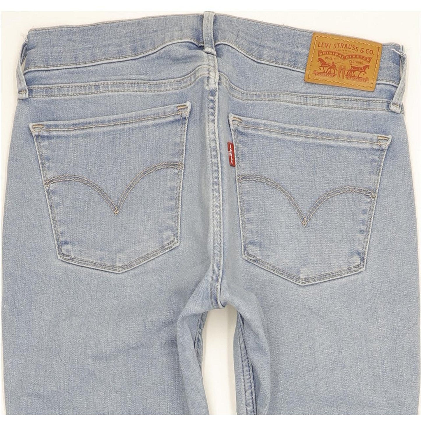 Levi's 710 Super Women Blue Skinny Slim Stretch Jeans W27 L30