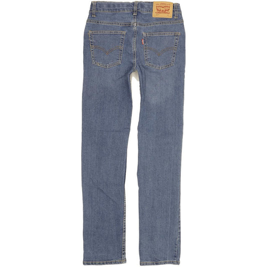 Levi's 511 Kids Blue Straight Slim Stretch Jeans W26 L29