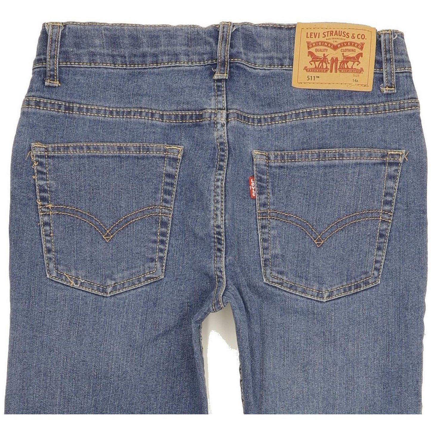 Levi's 511 Kids Blue Straight Slim Stretch Jeans W26 L29