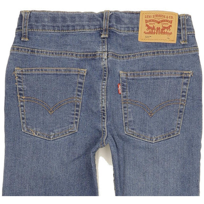 Levi's 511 Kids Blue Straight Slim Stretch Jeans W26 L29