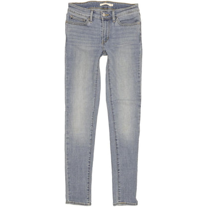 Levi's 711 Women Blue Skinny Slim Stretch Jeans W27 L30