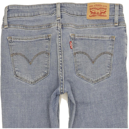 Levi's 711 Women Blue Skinny Slim Stretch Jeans W27 L30