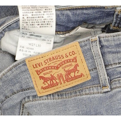 Levi's 711 Women Blue Skinny Slim Stretch Jeans W27 L30
