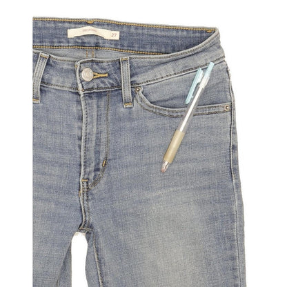 Levi's 711 Women Blue Skinny Slim Stretch Jeans W27 L30