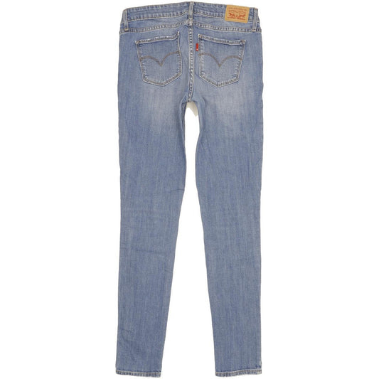 Levi's 711 Women Blue Skinny Slim Stretch Jeans W28 L32