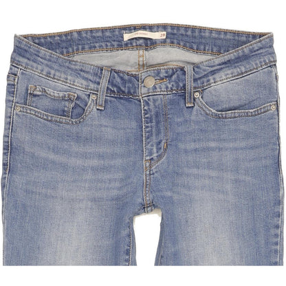 Levi's 711 Women Blue Skinny Slim Stretch Jeans W28 L32