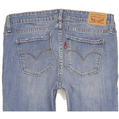 Levi's 711 Women Blue Skinny Slim Stretch Jeans W28 L32