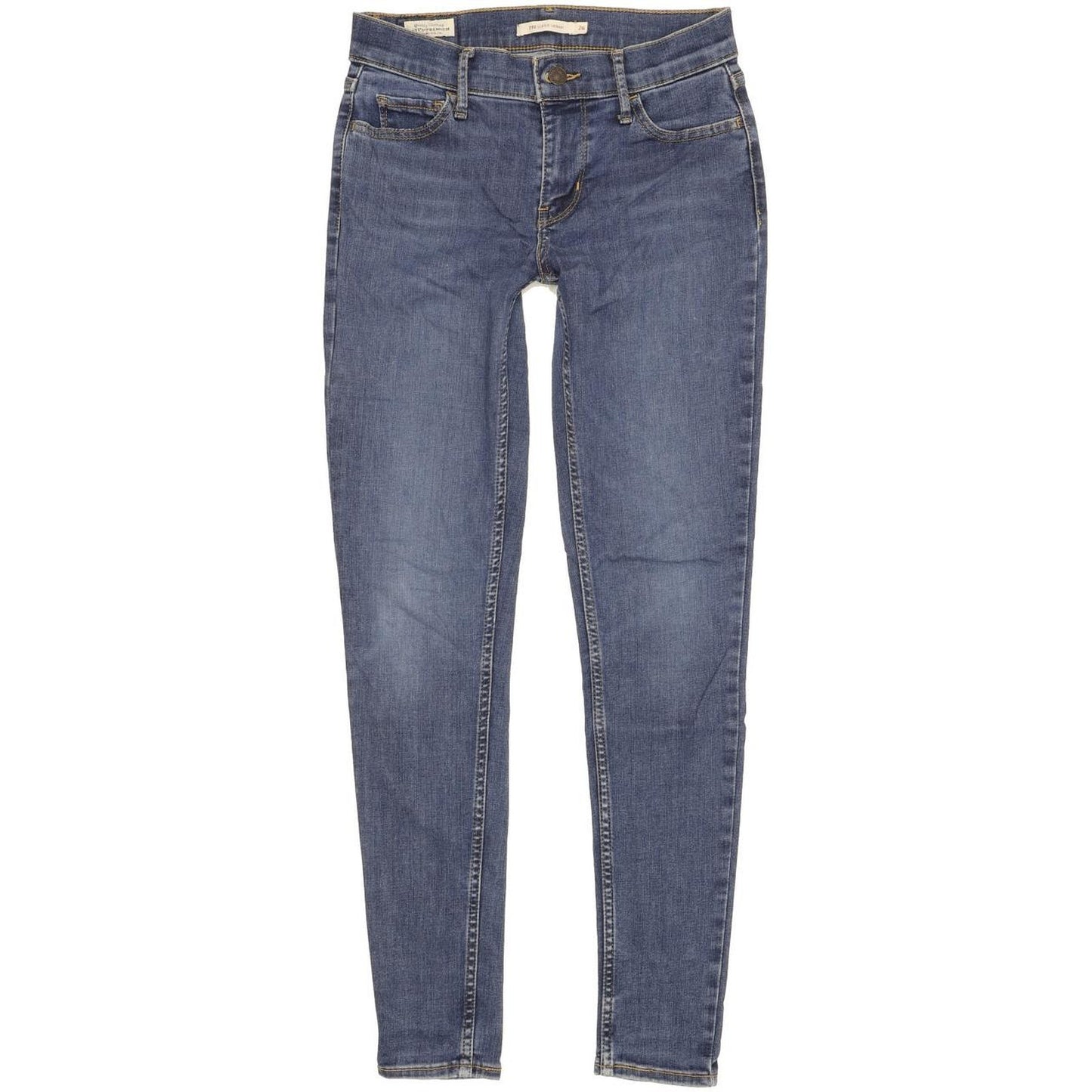 Levi's 710 Super Women Blue Skinny Slim Stretch Jeans W26 L29