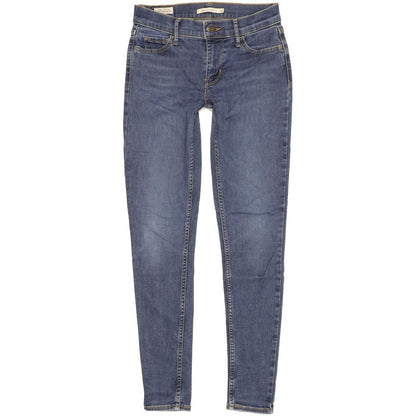 Levi's 710 Super Women Blue Skinny Slim Stretch Jeans W26 L29