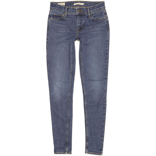 Levi's 710 Super Women Blue Skinny Slim Stretch Jeans W26 L29