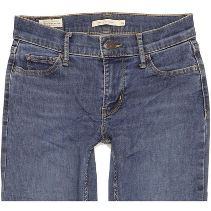 Levi's 710 Super Women Blue Skinny Slim Stretch Jeans W26 L29