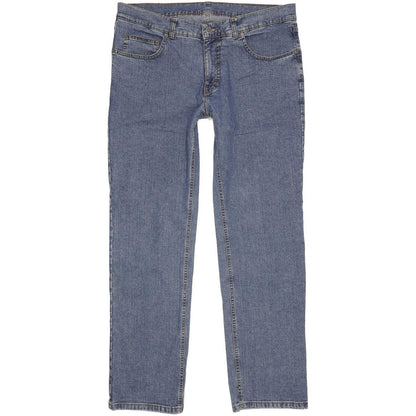 Pioneer Ron Men Blue Straight Regular Stretch Jeans W38 L32