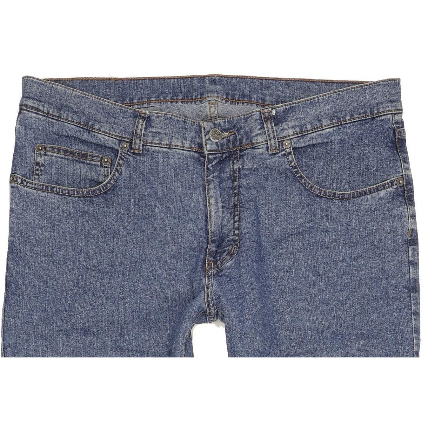 Pioneer Ron Men Blue Straight Regular Stretch Jeans W38 L32