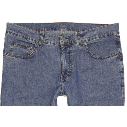 Pioneer Ron Men Blue Straight Regular Stretch Jeans W38 L32