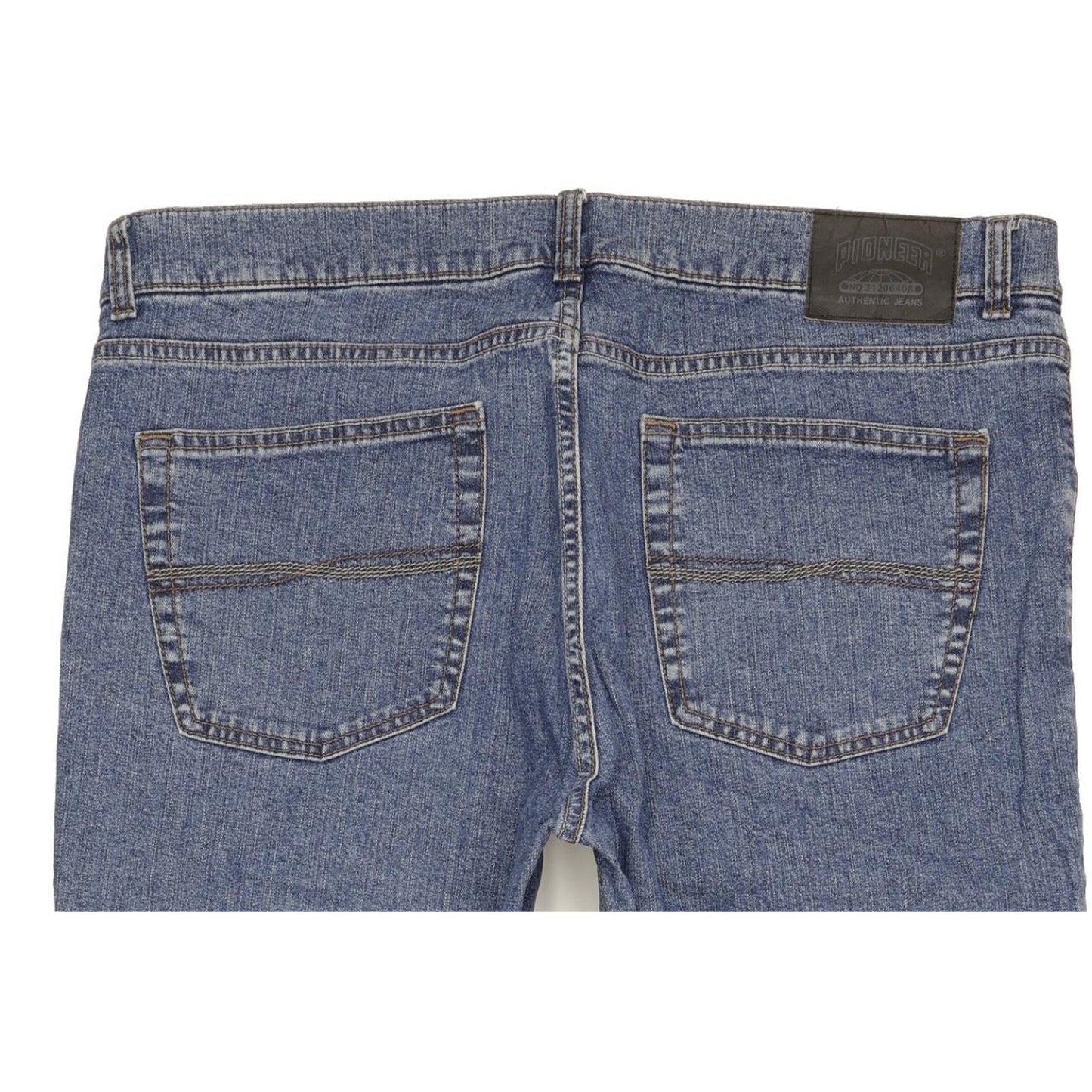 Pioneer Ron Men Blue Straight Regular Stretch Jeans W38 L32