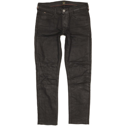Lee Luke Men Black Skinny Slim Stretch Jeans W30 L29