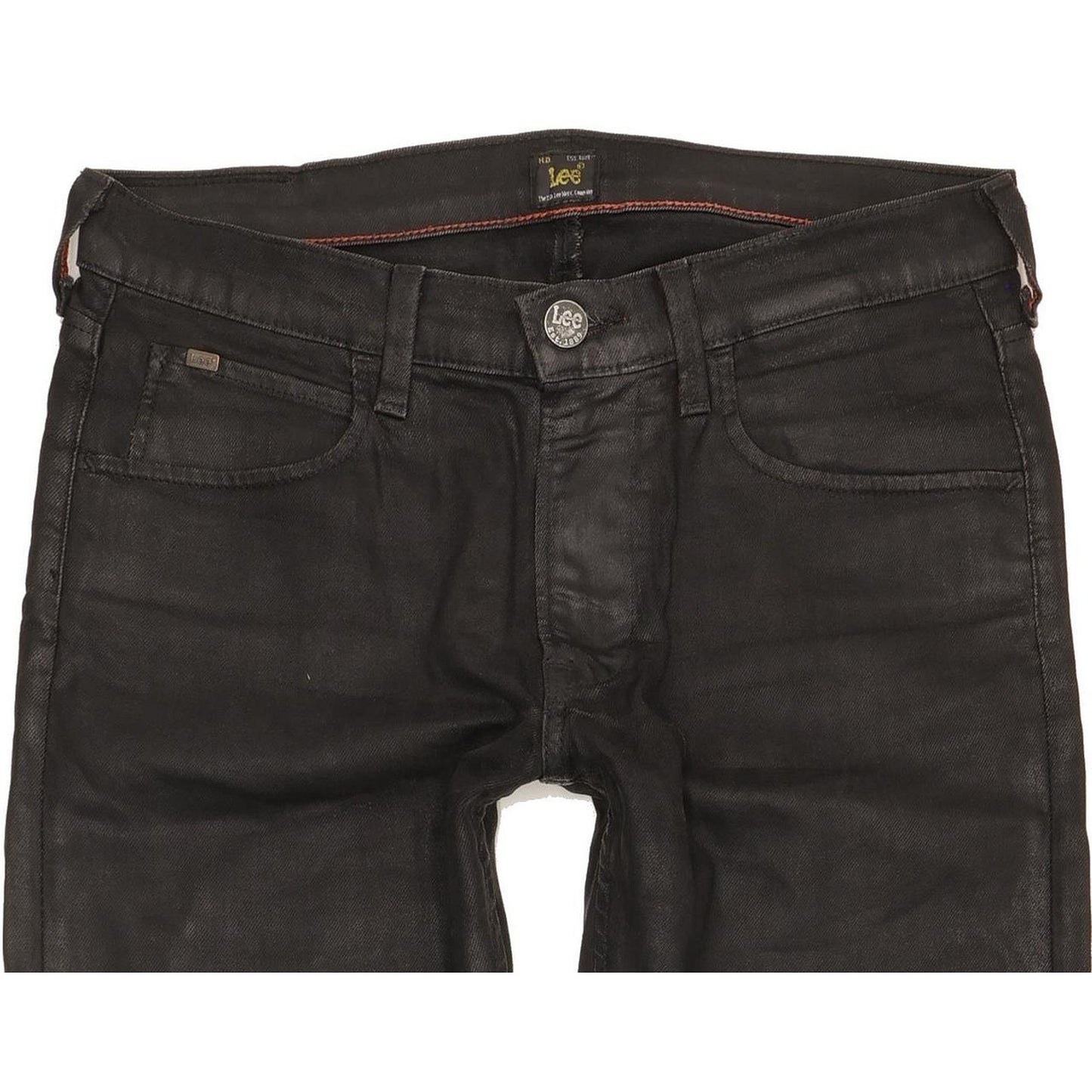 Lee Luke Men Black Skinny Slim Stretch Jeans W30 L29