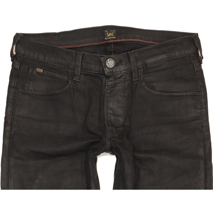 Lee Luke Men Black Skinny Slim Stretch Jeans W30 L29