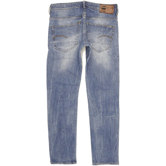 G-Star 3301 Men Blue Straight Slim Stretch Jeans W31 L31