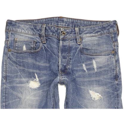 G-Star 3301 Men Blue Straight Slim Stretch Jeans W31 L31