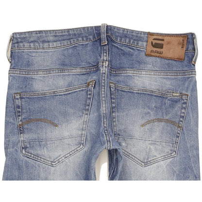 G-Star 3301 Men Blue Straight Slim Stretch Jeans W31 L31