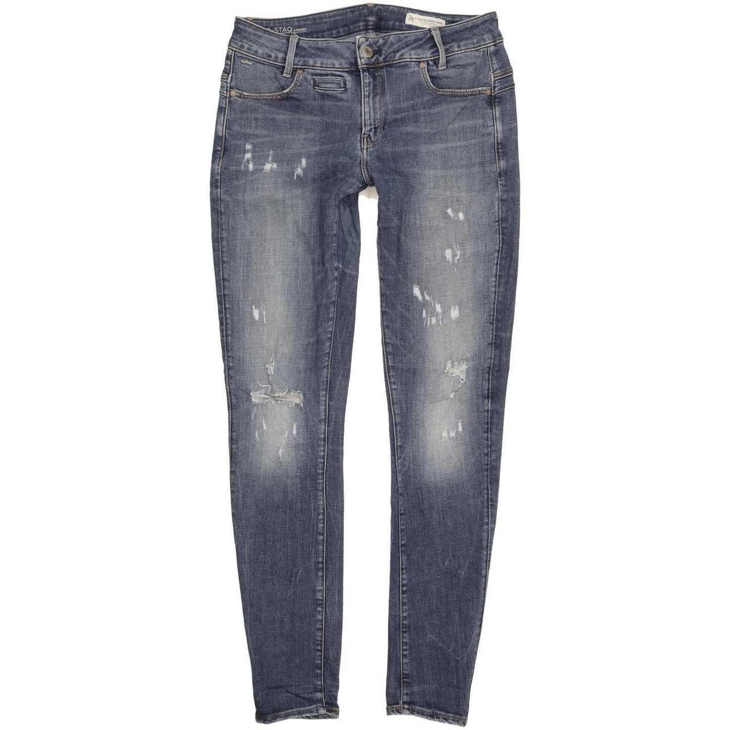 G-Star D-Staq Women Blue Skinny Slim Stretch Jeans W31 L31
