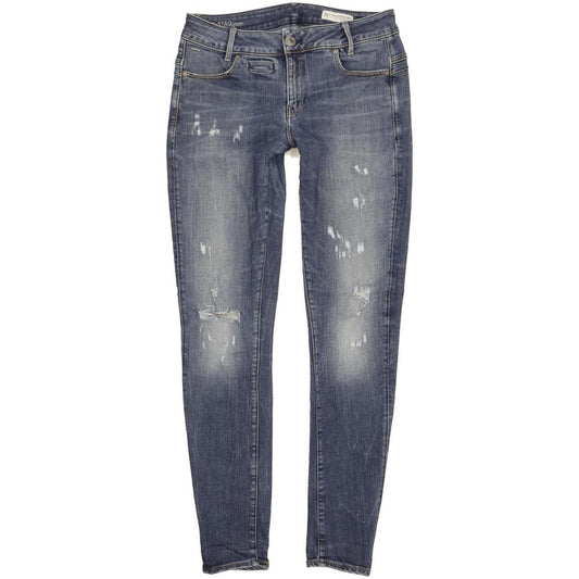 G-Star D-Staq Women Blue Skinny Slim Stretch Jeans W31 L31