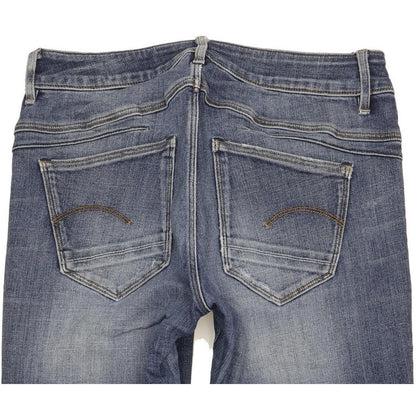 G-Star D-Staq Women Blue Skinny Slim Stretch Jeans W31 L31