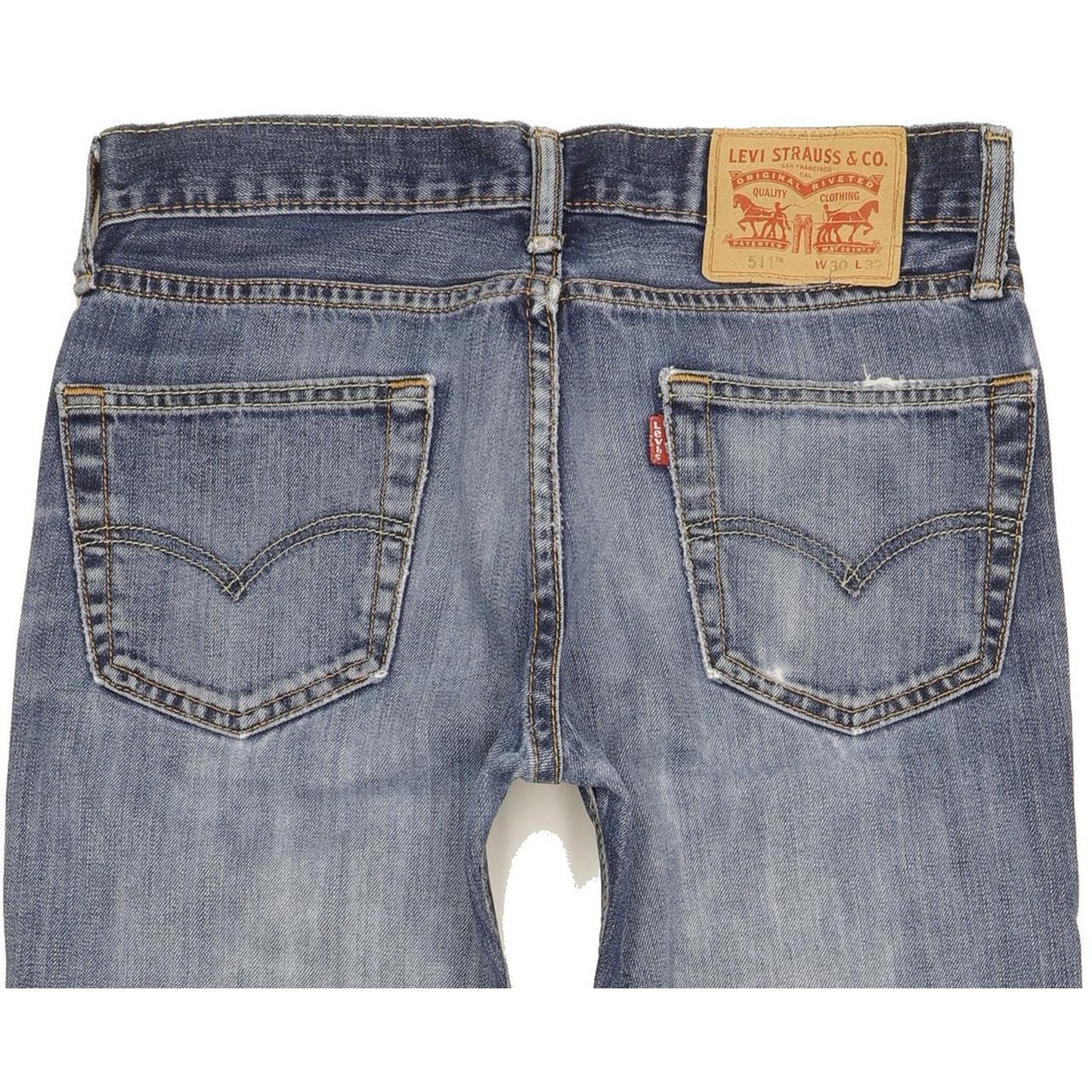 Levi's 511 Men Blue Straight Slim Jeans W30 L31