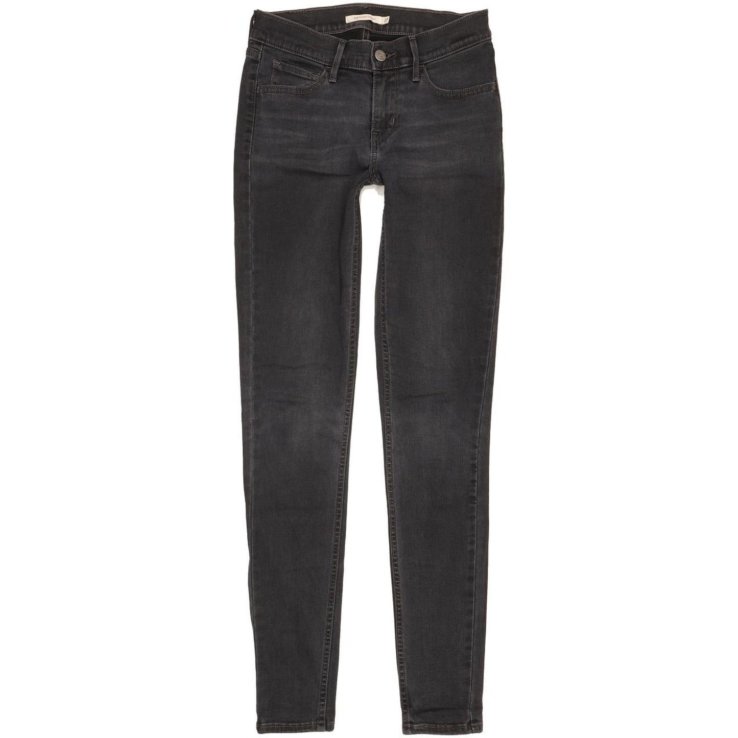 Levi's 710 Super Women Black Skinny Slim Stretch Jeans W27 L32