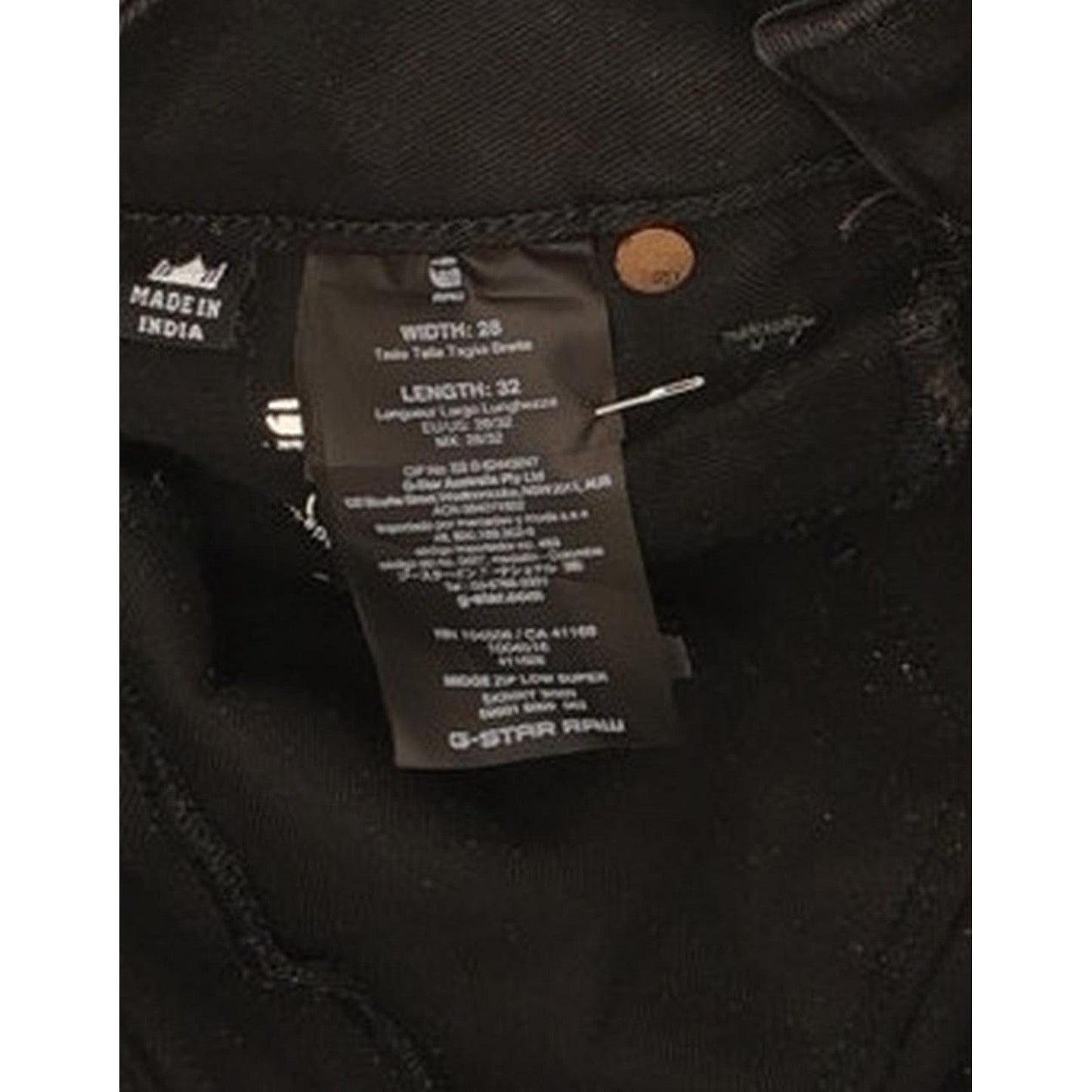 G-Star Midge Women Black Skinny Slim Stretch Jeans W28 L31